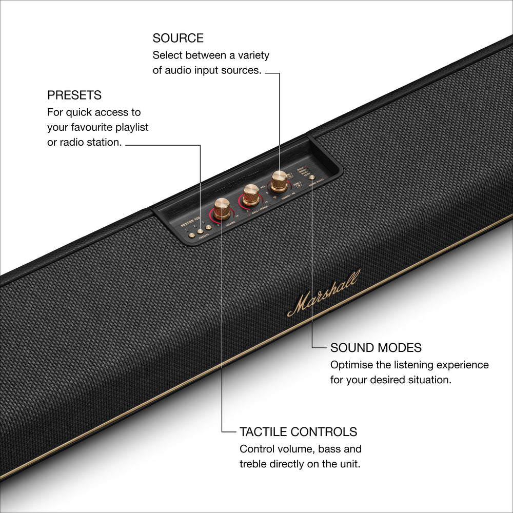 Heston 120 BT Wi-Fi Home Speaker - Black