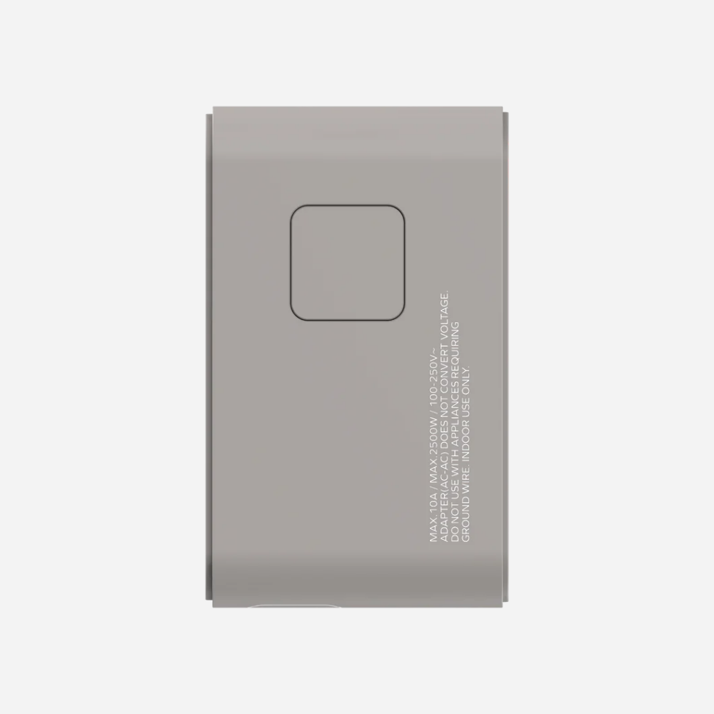 1-World 3-Port GaN + AC Travel Adapter 70W
