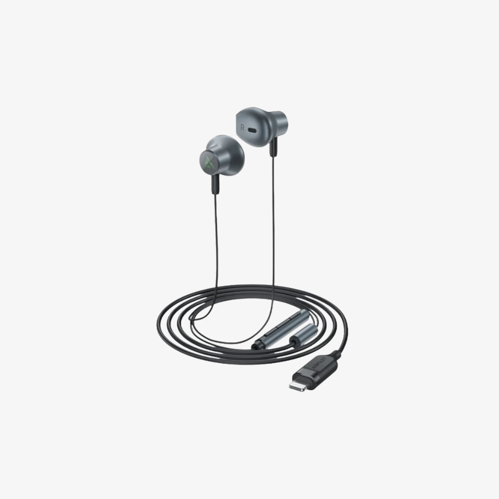Acesound L1 Wired Lightning Earphone - Black