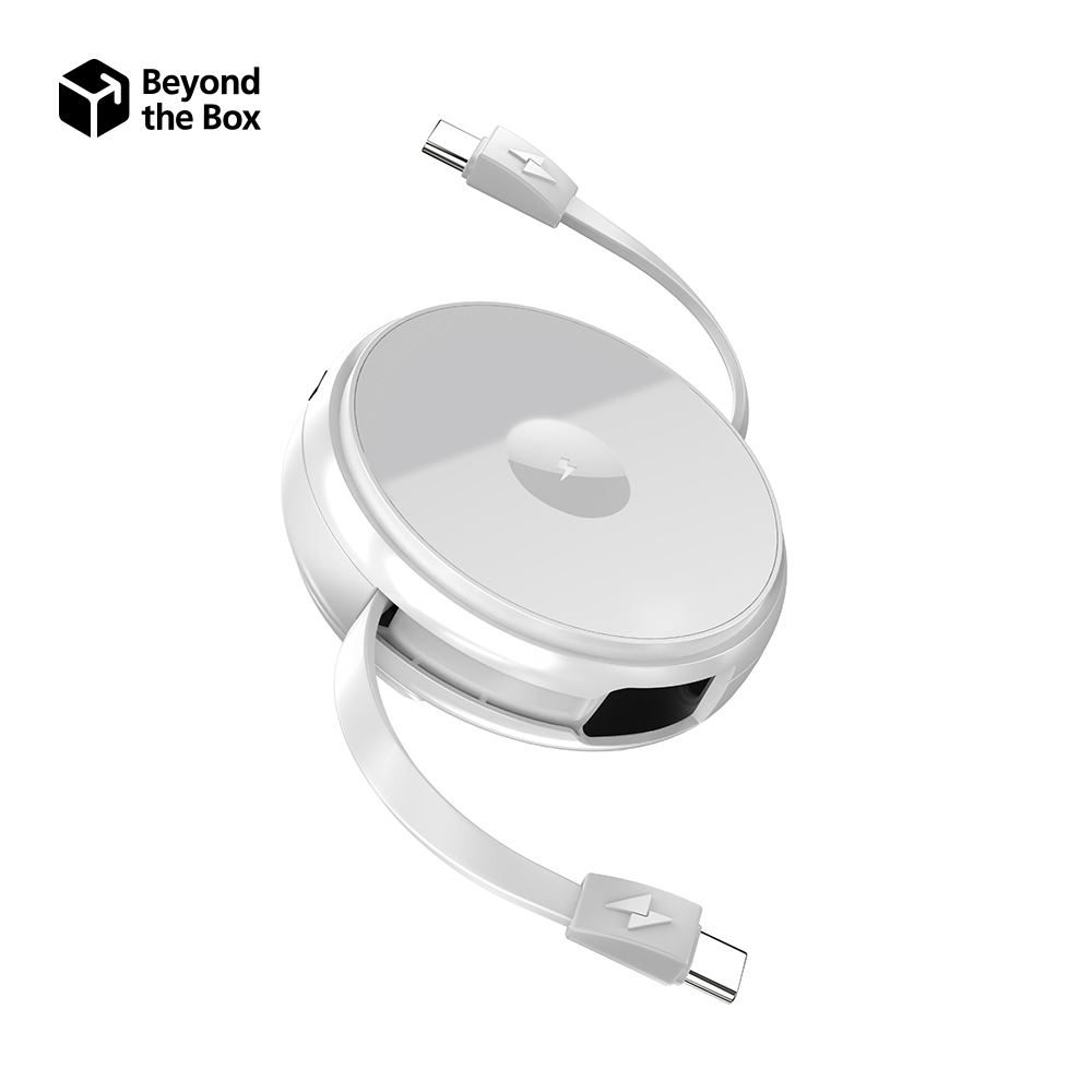 2-IN-1 Retractable Cable with Wireless Charger 60W