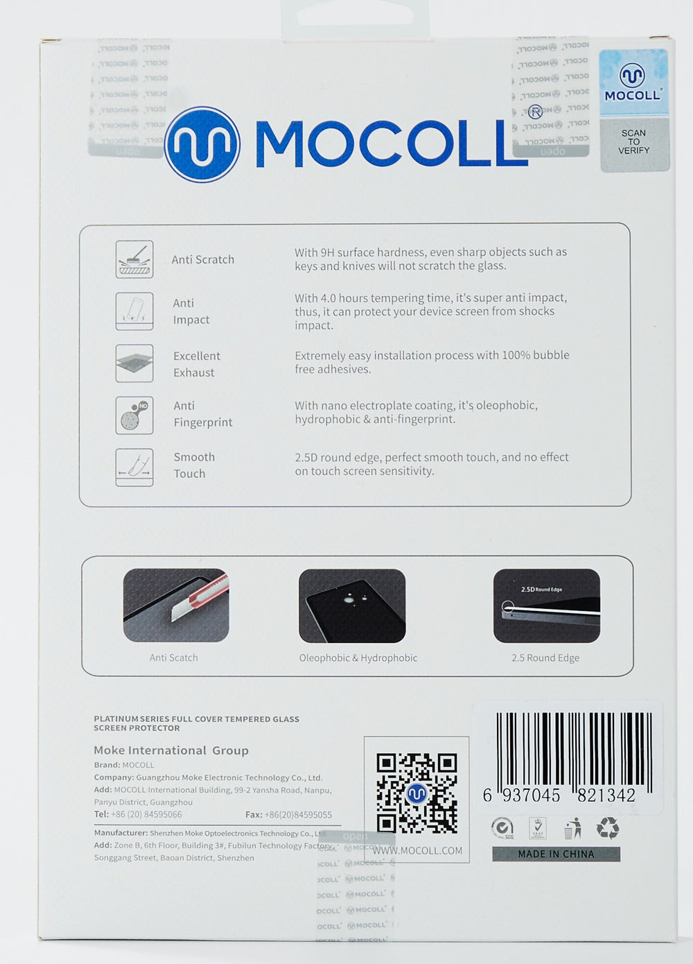 Pro 2.5D 9H Round Edge Screen protector for iPad Mini 6th Gen