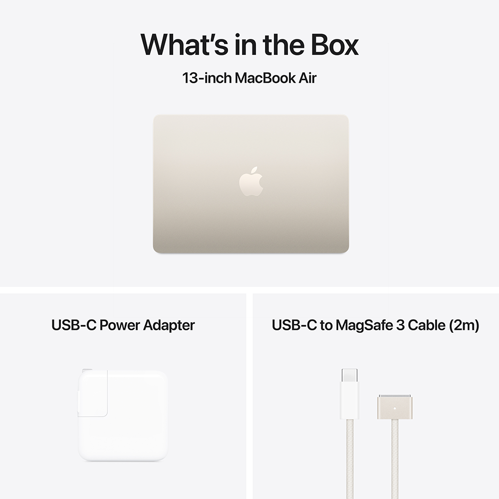 MacBook Air 13-inch 10CPU-10GPU-16GB-512GB (M4, Early 2025)