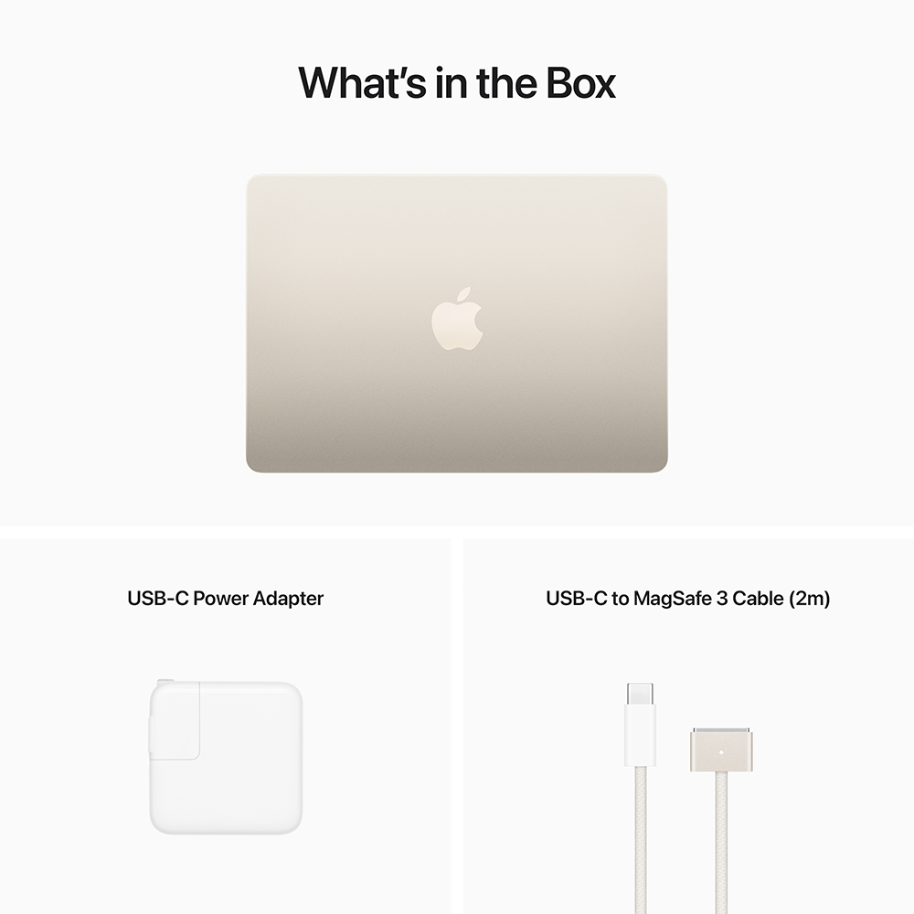 MacBook Air 13-inch M2 8-Core CPU-8-Core GPU-16GB-256GB (Late 2024)