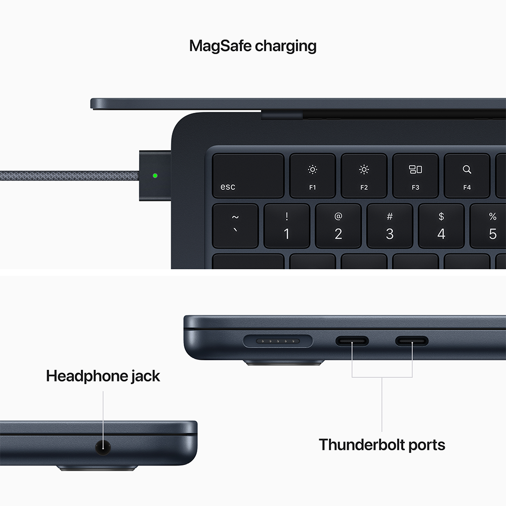 MacBook Air 13-inch M2 8-Core CPU-8-Core GPU-16GB-256GB (Late 2024)
