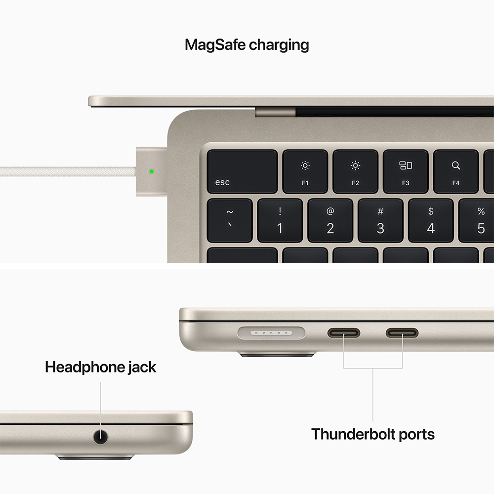MacBook Air 13-inch M2 8-Core CPU-8-Core GPU-16GB-256GB (Late 2024)