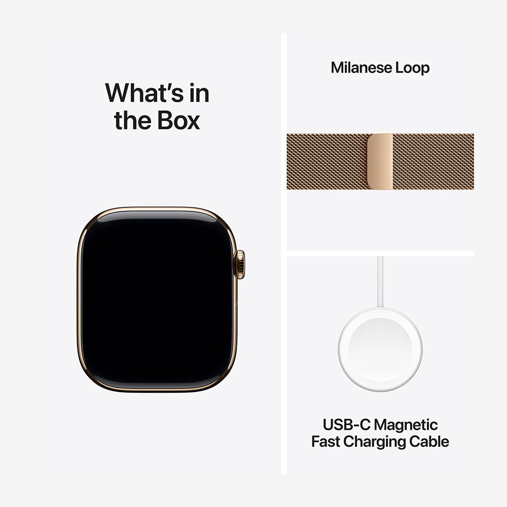 Watch Series 10 GPS + Cellular Titanium Case Milanese Loop