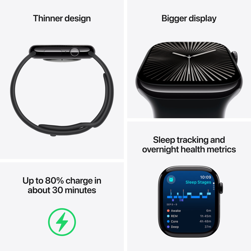 Watch Series 10 GPS + Cellular Titanium Case Sport Band