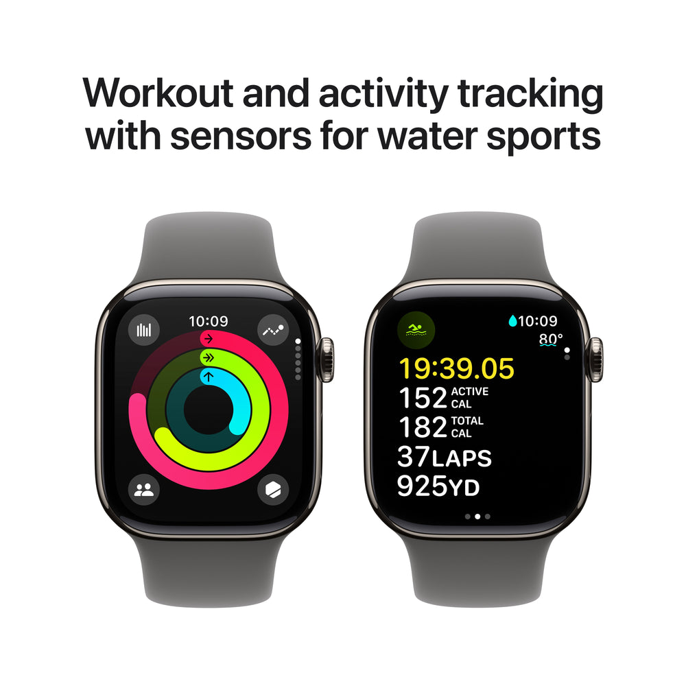 Watch Series 10 GPS + Cellular Titanium Case Sport Band