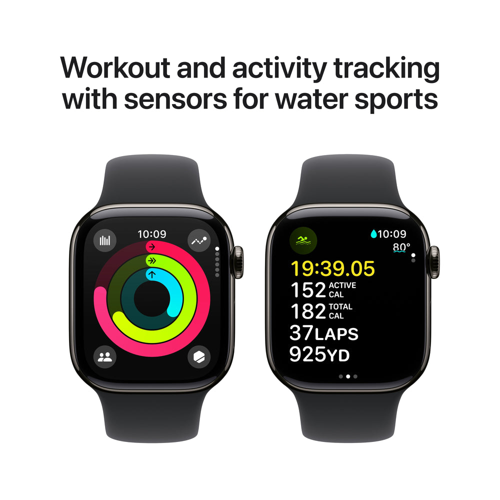Watch Series 10 GPS + Cellular Titanium Case Sport Band