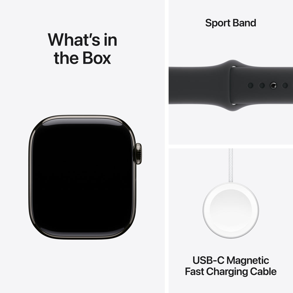 Watch Series 10 GPS + Cellular Titanium Case Sport Band