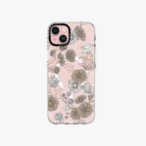 Clear Case MagSafe Floral for iPhone 15 Series - Dainty Floral