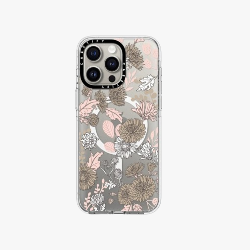 Clear Case MagSafe Floral for iPhone 15 Series - Dainty Floral