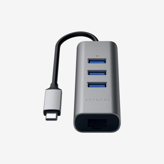 Type-C 2-in-1 3 Port USB 3.0 Hub & Ethernet