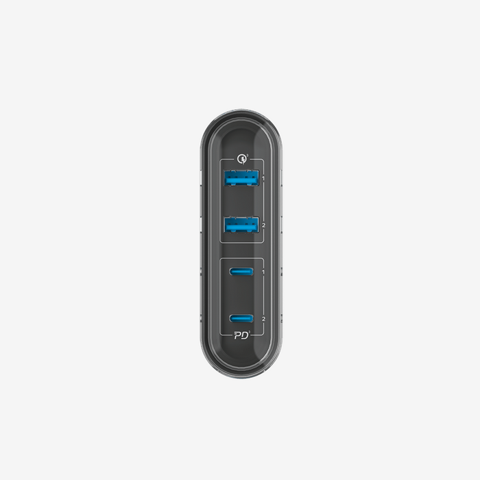 1-Charge Flow 4-Port 80W GaN Desktop Wall Charger