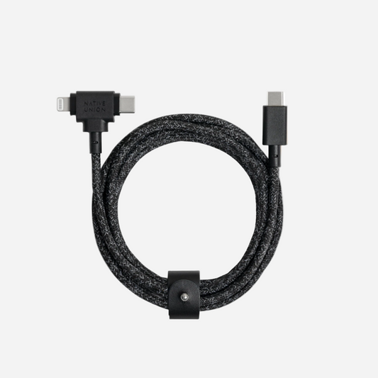 Belt Cable Duo USB-C to USB-C & Lightning