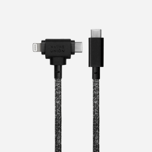 Belt Cable Duo USB-C to USB-C & Lightning