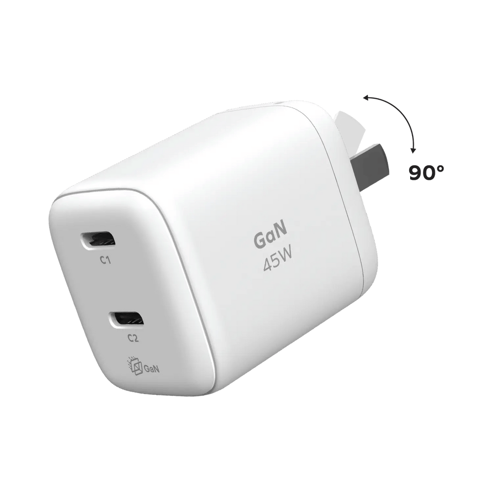 1-Charge 2Port Gan Charger 45W