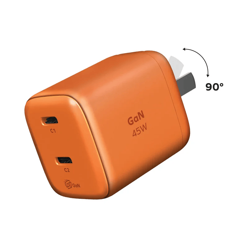 1-Charge 2Port Gan Charger 45W