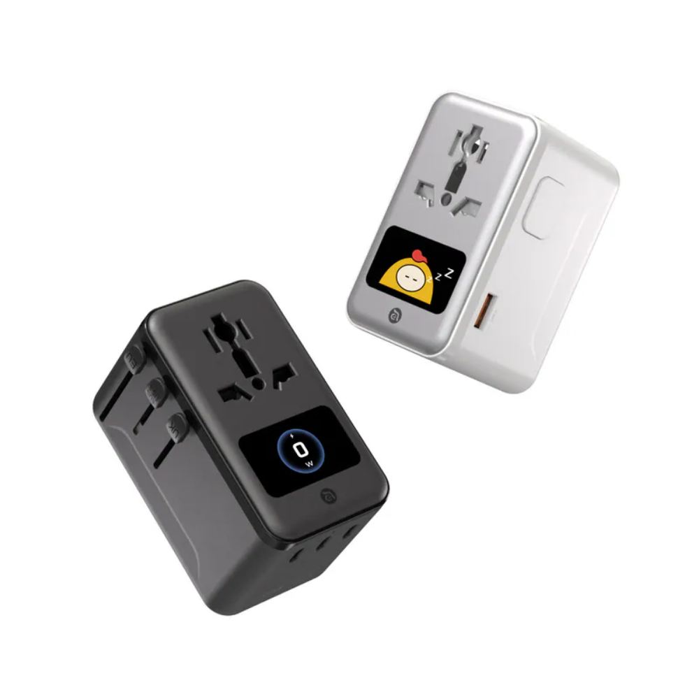 T100D Travel Adapter with Display 100W