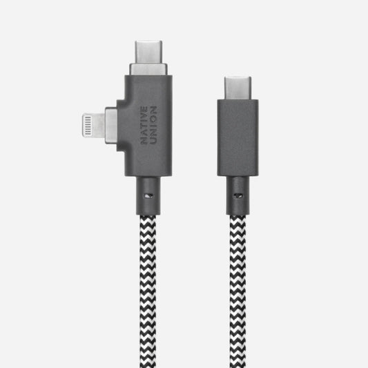 Belt Cable Duo Pro 240W USB-C to USB-C & Lightning