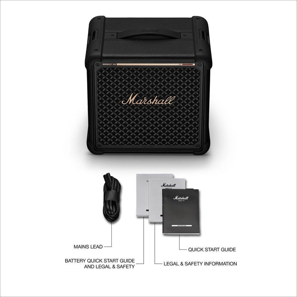 Bromley 150 Home Speaker - Black and Brass