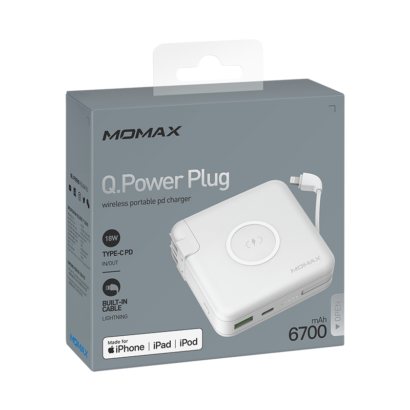 Q.Power Plug 18W Wireless Portable PD Charger (MFi Version)