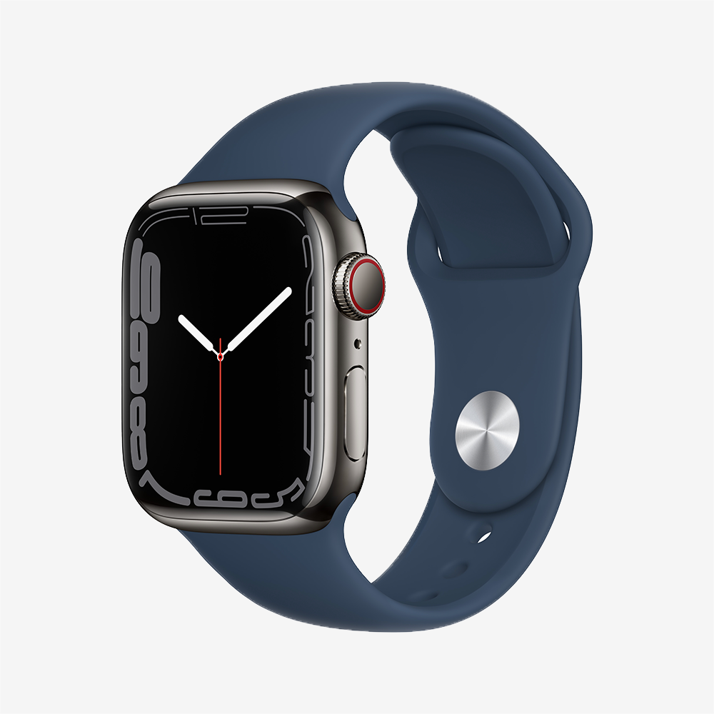Watch Series 7 GPS + Cellular Stainless Steel Sport Band