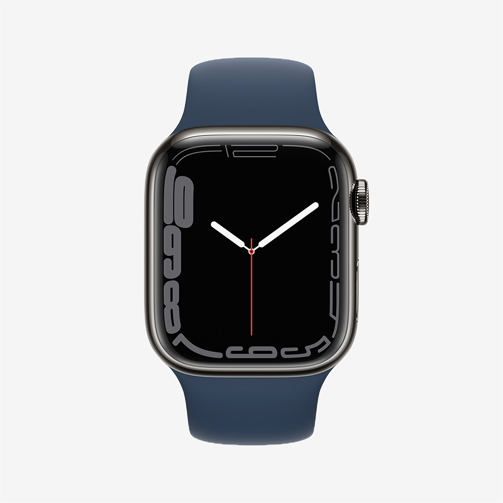 Watch Series 7 GPS + Cellular Stainless Steel Sport Band