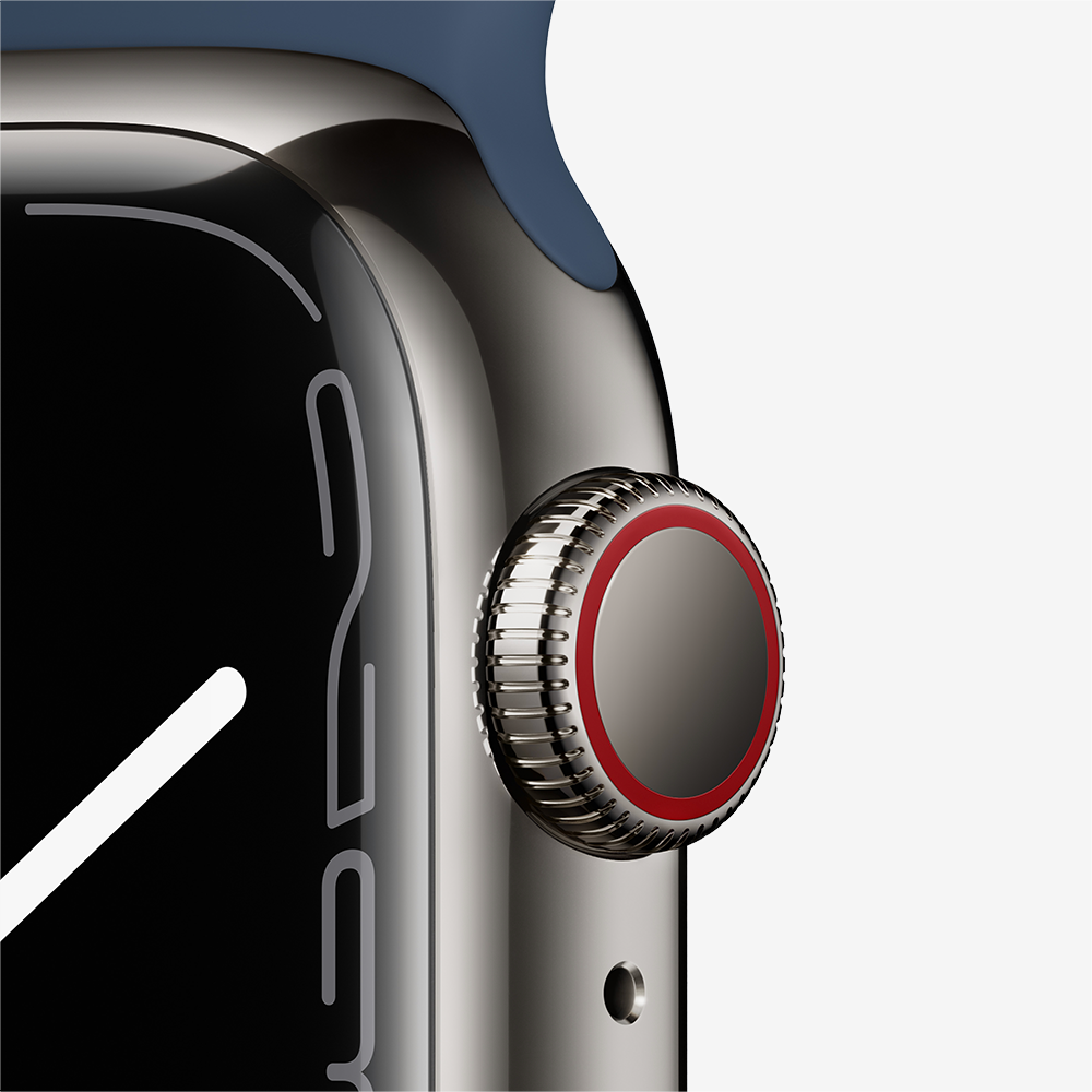 Watch Series 7 GPS + Cellular Stainless Steel Sport Band