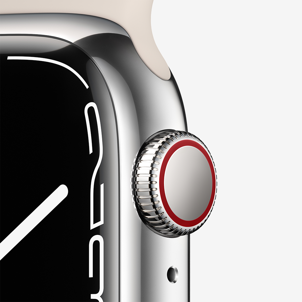 Watch Series 7 GPS + Cellular Stainless Steel Sport Band