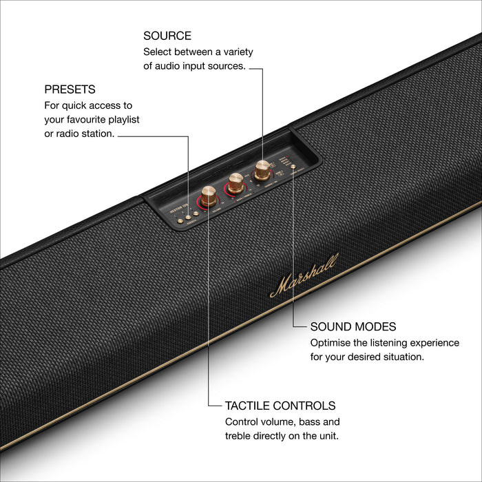 Heston 120 BT Wi-Fi Home Speaker - Black