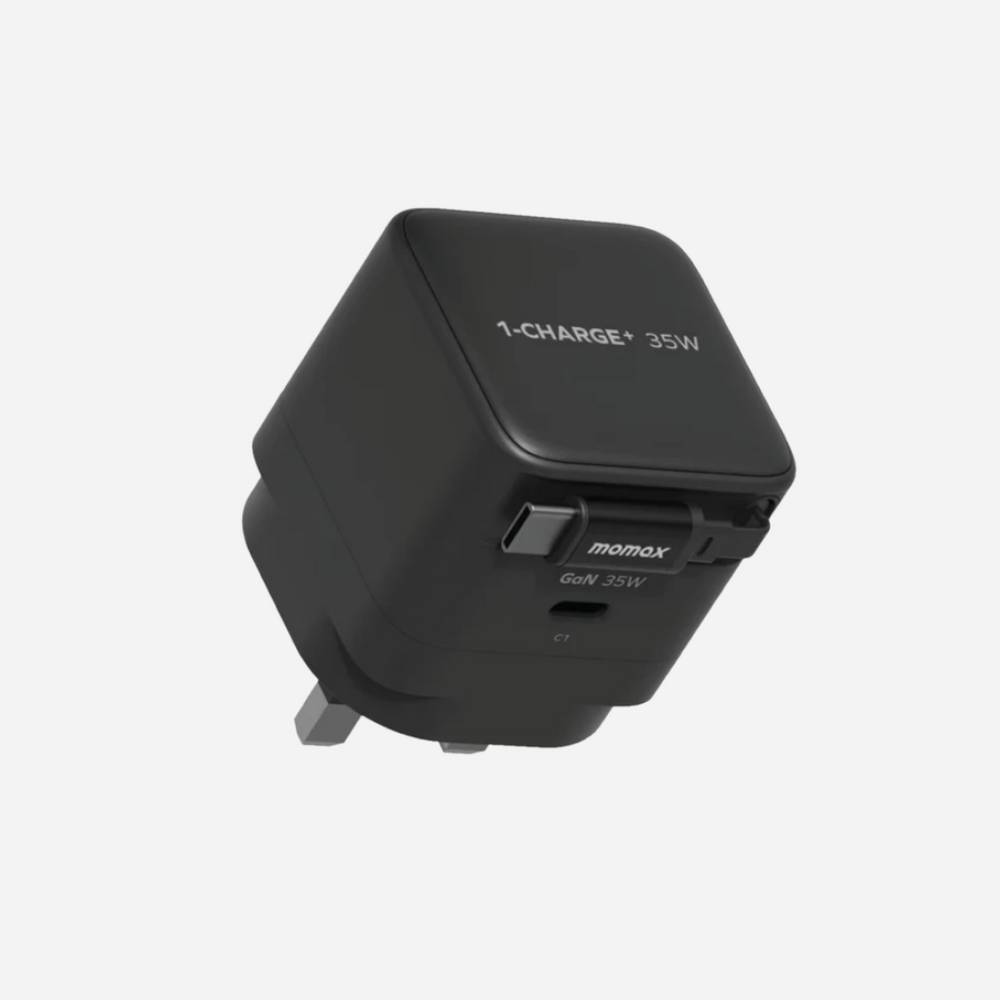 1-Charge 1-Port GaN with Built-in USB-C Cable Wall Charger