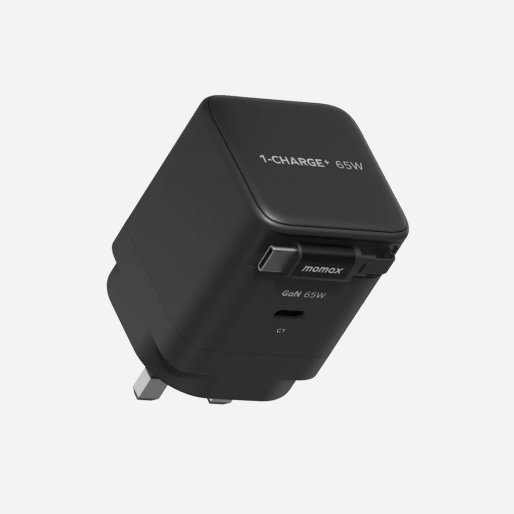 1-Charge 1-Port GaN with Built-in USB-C Cable Wall Charger