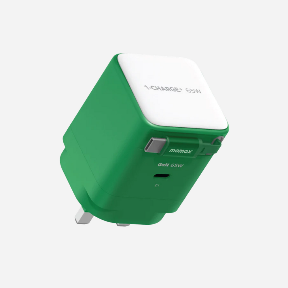 1-Charge 1-Port GaN with Built-in USB-C Cable Wall Charger