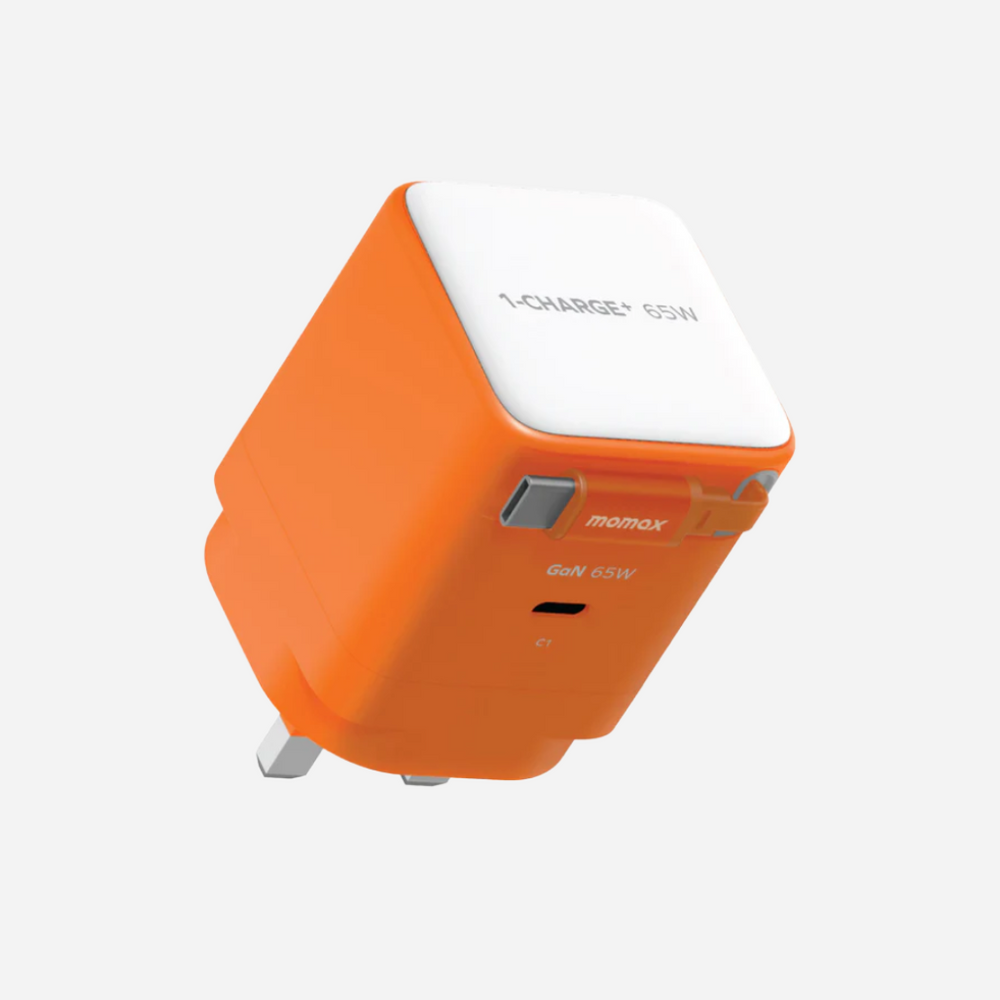 1-Charge 1-Port GaN with Built-in USB-C Cable Wall Charger