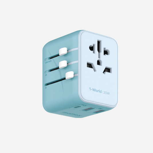 Discount on Momax  shoes - SKU: 1-World 3-Port Travel Adapter 20w - Yellow