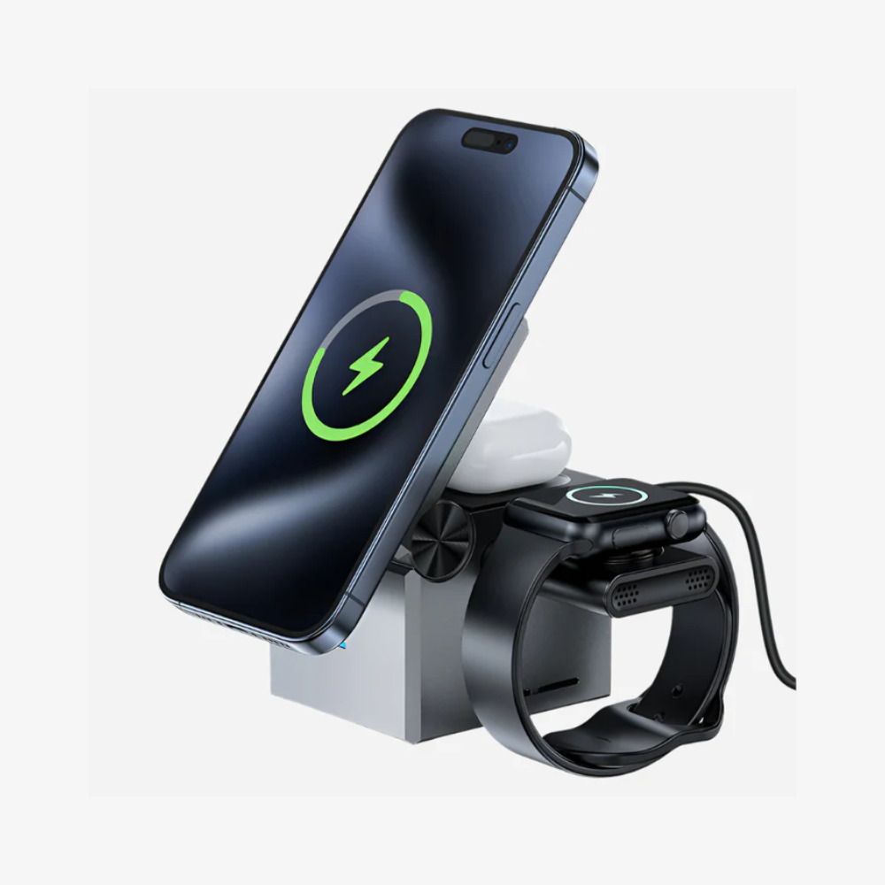 E18 Rubik's Cube 3-in-1 Wireless Charger Desktop Holder 23W