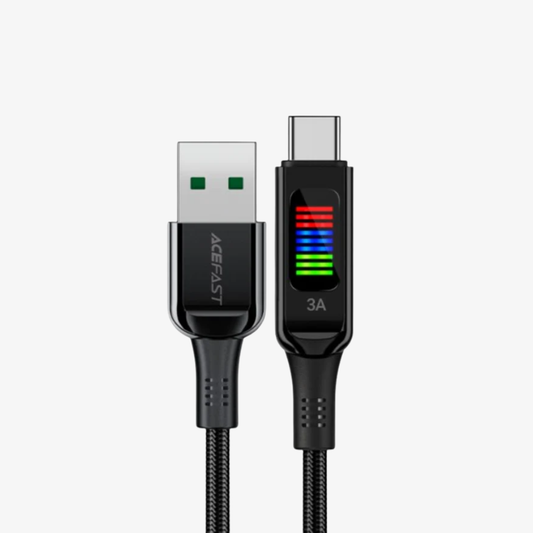 Acewire Pro C7-04 USB-A to USB-C Cable 60W 1.2M - Black