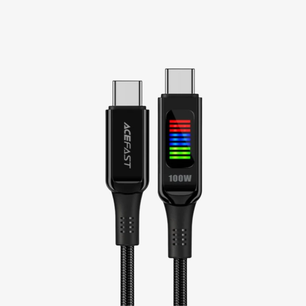 Acewire Pro C7-03 USB-C to USB-C Cable 100W 1.2M - Black