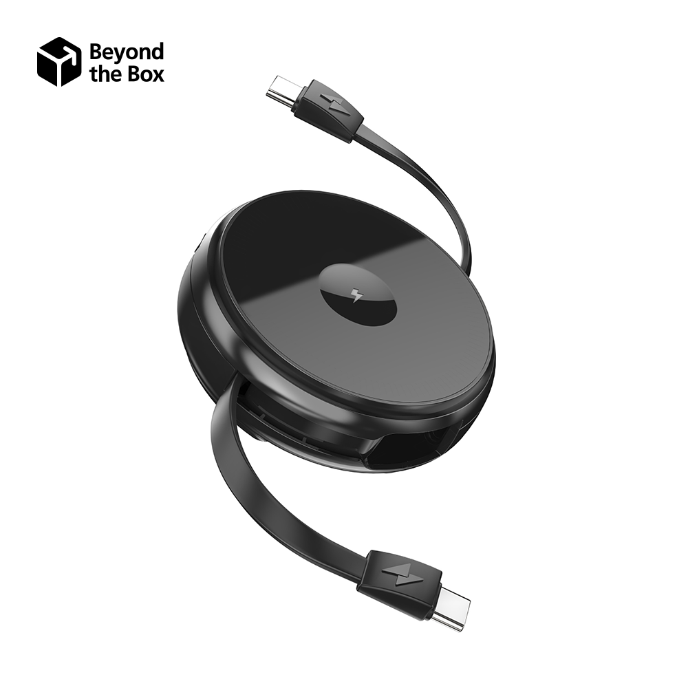 2-IN-1 Retractable Cable with Wireless Charger 60W