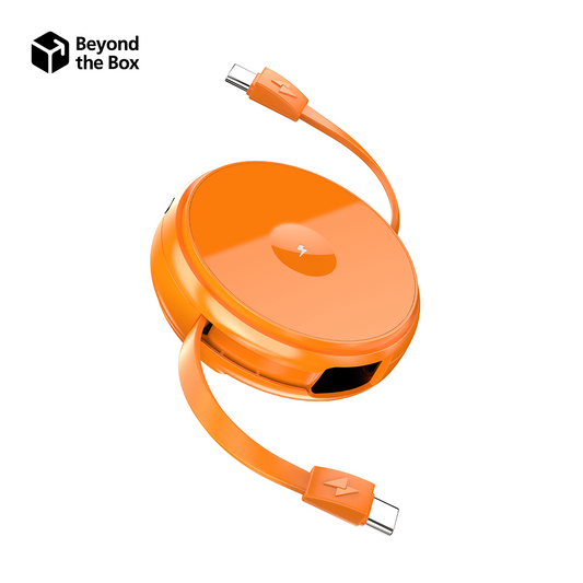 2-IN-1 Retractable Cable with Wireless Charger 60W