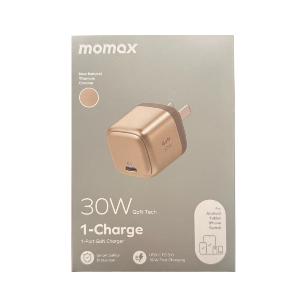 1-Charge 1-Port 30W GaN Wall Charger