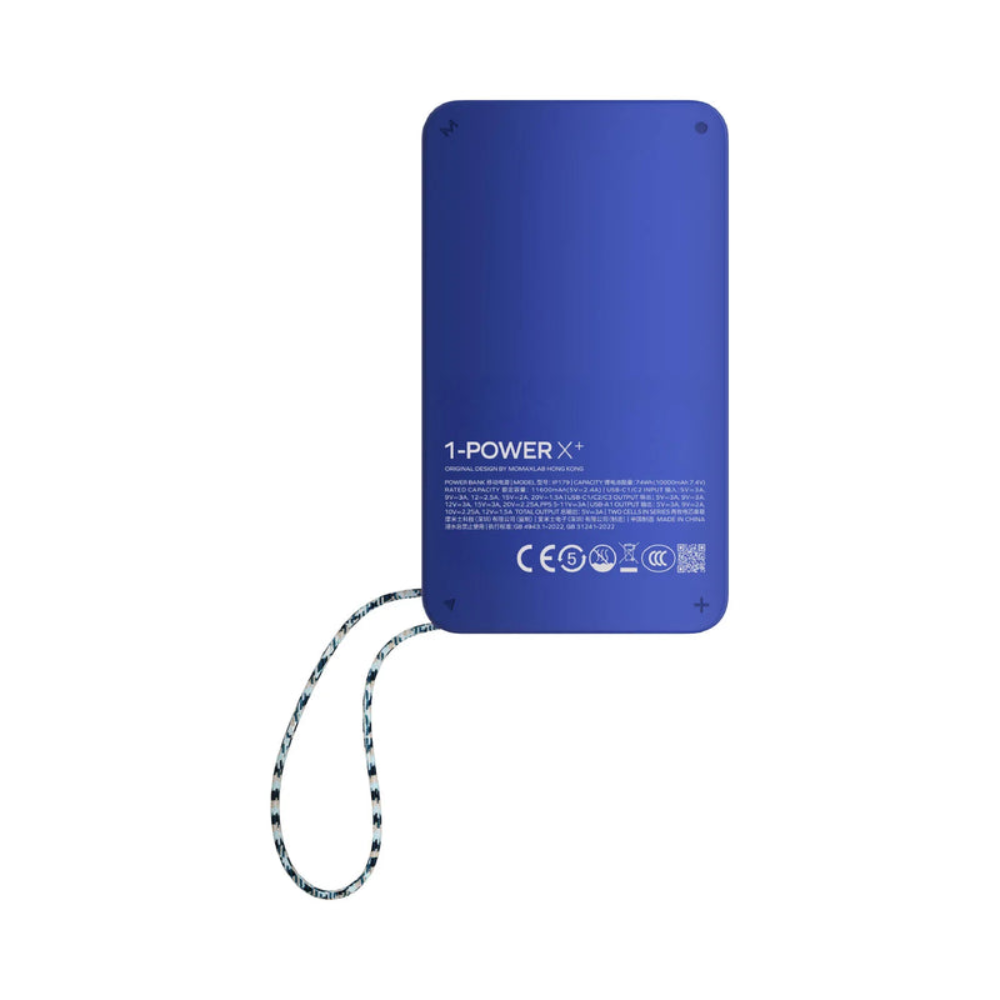 1-Power X⁺ 20000mAh Battery Pack with Dual Built-In USB-C Cables