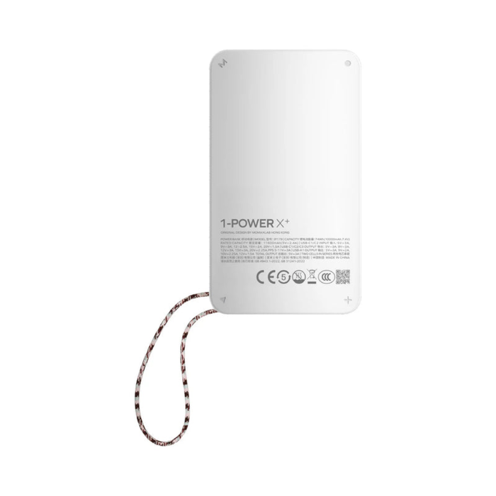 1-Power X⁺ 20000mAh Battery Pack with Dual Built-In USB-C Cables