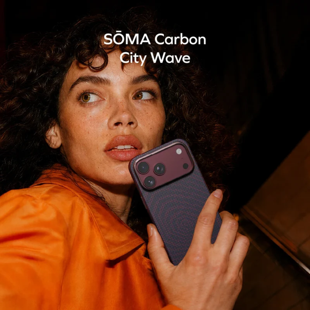 Sōma Carbon City Wave Aramid Magnetic Case for iPhone 18 Series
