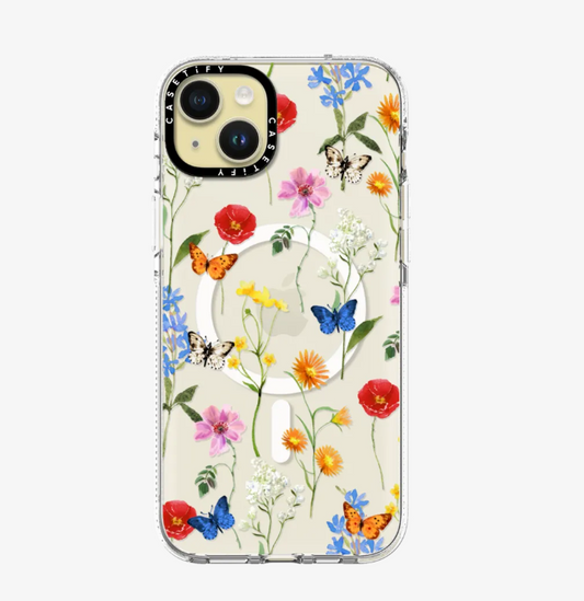 Clear Case MagSafe Floral for iPhone 15 Series - Ditsy Floral