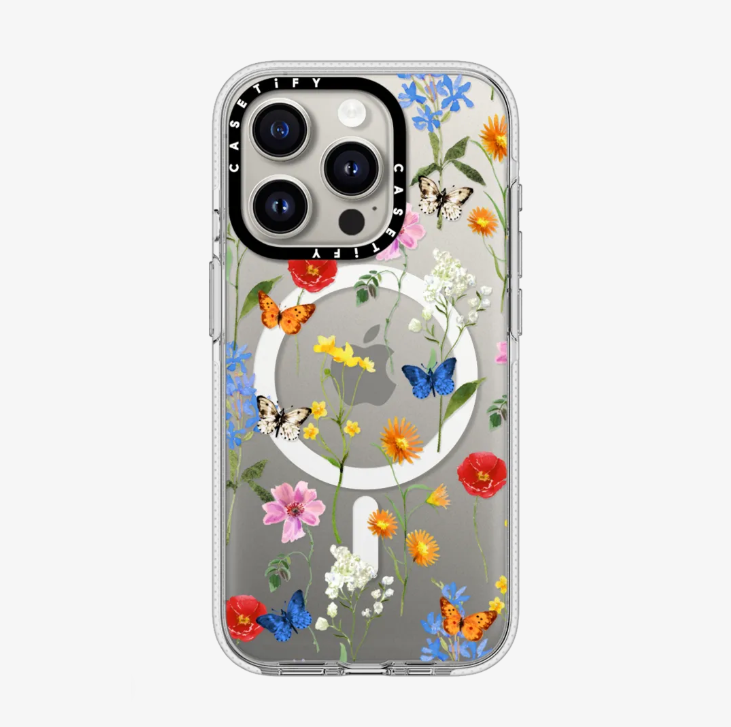 Clear Case MagSafe Floral for iPhone 15 Series - Ditsy Floral