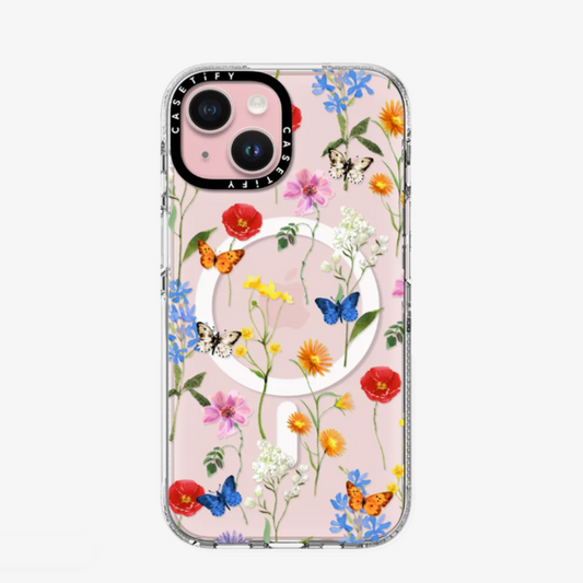 Clear Case MagSafe Floral for iPhone 15 Series - Ditsy Floral