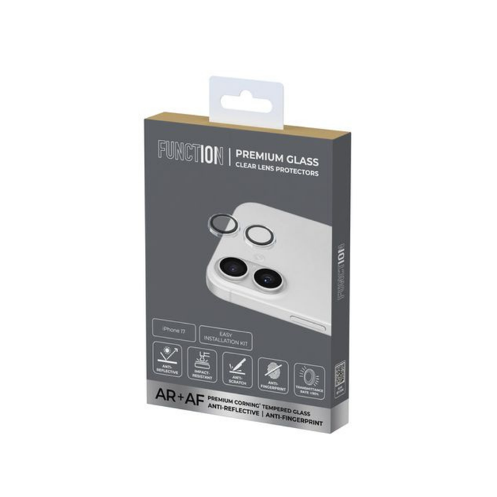 Corning Glass AR+AF Ring Lens Protector for iPhone 17