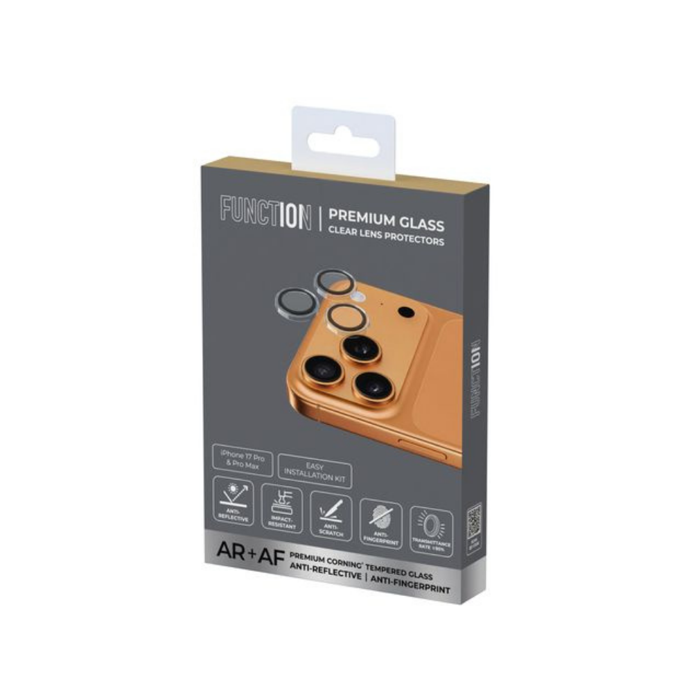 Corning Glass AR+AF Ring Lens Protector for iPhone 17 Pro